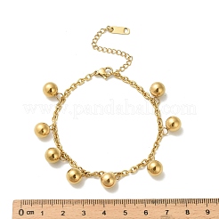 Pulseras con dijes de acero inoxidable 304&nbsp;BJEW-C110-04G
