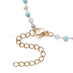 Handgefertigte Armbandglieder aus facettierten GlasUnterlegscheibenperlen&nbsp;AJEW-JB01584