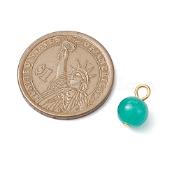 12 pendentif en verre imitation jade.&nbsp;PALLOY-JF02768-01