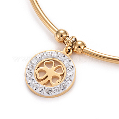 Pulseras con dijes de acero inoxidable 304&nbsp;BJEW-L664-002G