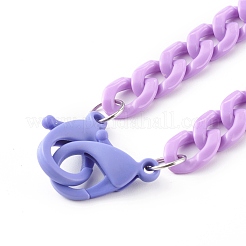 Collane a catena acriliche personalizzate&nbsp;NJEW-JN03515-07