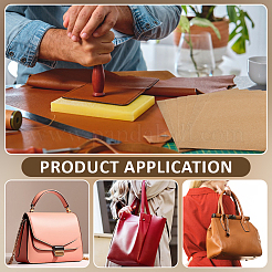 Rouleau de doublure artisanale en cuir mélangé pour sacs et pochettes&nbsp;DIY-WH0622-756A