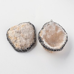 Nuggets natürliche druzy Achat große Anhänger&nbsp;G-K096-01