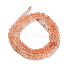 Natürliche sunstone Perlen Stränge&nbsp;G-L634-D06-2.5x2.5mm