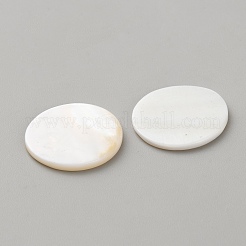 Cabochon a disco in conchiglia naturale&nbsp;LS-DIY-WH0888-873