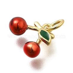 Messing Emaille Anhänger / charms&nbsp;KK-Z093-22G-02