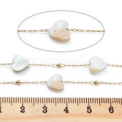 Handgemachte Herzketten aus natürlichen Muschelperlen&nbsp;CHS-P019-05G