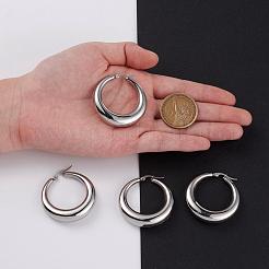 Pendientes de aro de acero inoxidable 304 resistentes al deslustre&nbsp;EJEW-O032-02P