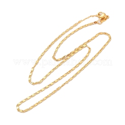 Messing oval Gliederkette Halsketten&nbsp;NJEW-H053-01A-G02