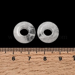 Perline di grande foro europeo di cristallo di quarzo naturale&nbsp;X-G-Q442-22
