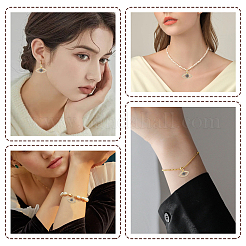 8 pendentif en laiton plaqué or avec zircone cubique&nbsp;KK-BBC0023-62