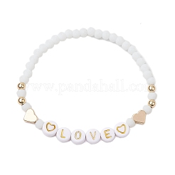 Set di braccialetti elasticizzati con perline di vetro sfaccettato 2 pz 2 stili&nbsp;BJEW-JB10452-01