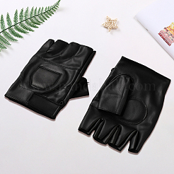 Halbfingerhandschuhe aus PU-Leder&nbsp;AJEW-WH20006-481