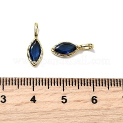 Ciondoli in vetro e ottone con occhio di cavallo&nbsp;KK-C134-18G