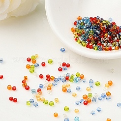 3500 Stück 7 Farben 12/0 runde Saatperlen aus Glas&nbsp;SEED-YW0001-23