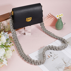 1 sangle de sac tressée en strass avec fermoirs en fer&nbsp;PURS-DR0001-02B