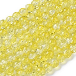Perles de verre craquelé cuites au four&nbsp;CCG-S001-8mm-04