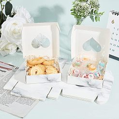 Marmor Muster Papier Pappe Schmuckschatullen&nbsp;CON-FH0001-27