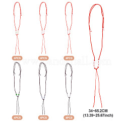 24 stücke 6 stile polyester geflochtene perlen schnur halskette machen&nbsp;MAK-TA0001-21