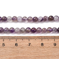 Natürliche Chevron-Amethyst-Perlenstränge&nbsp;G-K256-51-4mm