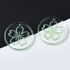 Pendentifs en résine transparente&nbsp;RESI-N030-004C