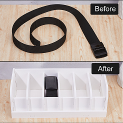 6 Gitter PVC-Gürtel-Aufbewahrungsbox&nbsp;CON-WH0099-29
