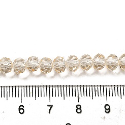 Fili di perline di vetro con vernice da forno trasparente&nbsp;DGLA-A034-T6mm-D02