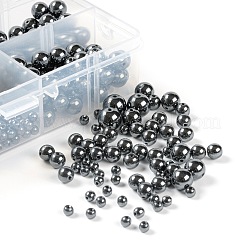 340 pz 4 dimensioni fili di perline di ematite sintetica non magnetica&nbsp;G-LS0001-16
