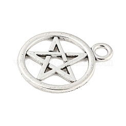 Anillo de la aleación del estilo tibetano con colgantes estrella&nbsp;TIBEP-Q043-036-RS