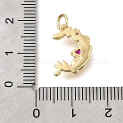 Ottone micro spianare pendenti zirconi&nbsp;KK-U072-08G
