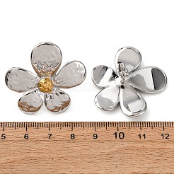 Pendientes de botón de acero inoxidable 304&nbsp;EJEW-K315-01G
