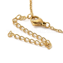 Collane con ciondolo poligonale in acciaio inossidabile 304 per donna&nbsp;NJEW-H016-04G