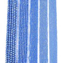 Chapelets de perles en verre électroplaqué&nbsp;LS-EGLA-A044-P1mm-A17