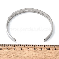 Armreifen mit Aussparungen aus Edelstahl 304 für Damen&nbsp;BJEW-H644-11P