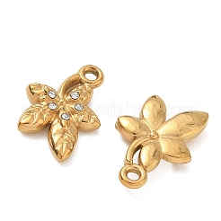 Colgantes de rhinestone de acero inoxidable 304&nbsp;SA-CBA49D2-10G