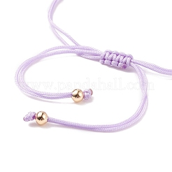 Bracelet de perles tressées en résine mauvais œil&nbsp;BJEW-JB08491