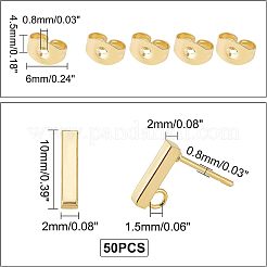 Ohrstecker-Beschläge aus Edelstahl 304&nbsp;STAS-UN0019-62G