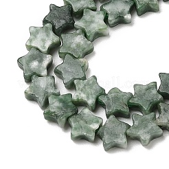 Natürliche grüne Fleck Jaspis Perlen Stränge&nbsp;G-H087-C01-01
