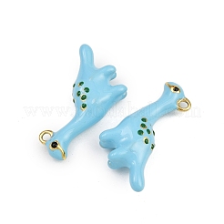 304 Edelstahl-Emaille-Anhänger&nbsp;STAS-P415-34G
