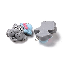 Pendentifs en résine opaque&nbsp;LS-RESI-G032-I05