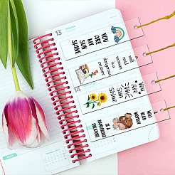 4 Set Acryl-Lesezeichen-Anhänger für den Lehrertag&nbsp;DIY-GL0004-27A