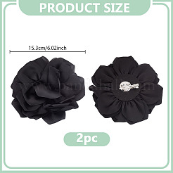 2 Stück Polyester-Blumen-Eisenstifte&nbsp;JEWB-GO0001-18E