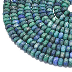 Gefärbte natürliche Chrysokoll- und Lapislazuli-Perlenstränge&nbsp;G-P575-A35-6x4mm