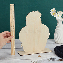 Hutständer aus Holz in Kopfform&nbsp;ODIS-WH0086-148C