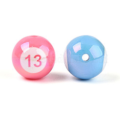 Perles acryliques opaques à placage UV pour sports&nbsp;PACR-N016-04