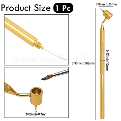 Schräger Lackstift aus Aluminium für feine Linien&nbsp;AJEW-WH20054-211G-02