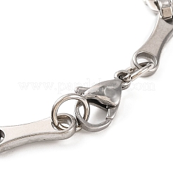 Bracelets à maillons en acier inoxydable 201 résistant au ternissement&nbsp;BJEW-B078-103P