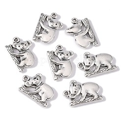Pendentifs en alliage de zinc de style tibétain&nbsp;X-TIBEP-R334-056AS-RS