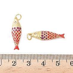 Ciondoli smaltato in ottone&nbsp;KK-B148-14G-05