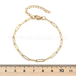 PVD-Vakuumbeschichtung 304 Edelstahl Büroklammer-Kettenarmband für Männer und Frauen&nbsp;BJEW-E031-10G